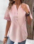 Avalance™| Elegant Striped Blouse