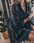 Avalance™| Lena Cotton Blend Shirt Dress