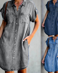 Avalance™| Tummy Covering Denim Dress