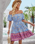 Avalance™| Off Shoulder Printed Dress