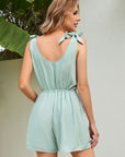 Avalance™| Mint Green Solid Color Loose Elastic Waist Jumpsuit