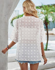 Avalance™| Swiss Dot Long Sleeves Cardigan