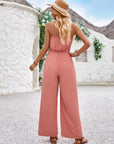 Avalance™| Slim Fit Solid Color Tube Top Jumpsuit