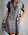 Avalance™| Tummy Covering Denim Dress