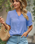 Avalance™| Casual Chiffon V-Neck Shirt