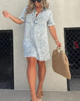 Avalance™| Dhalia Denim Shirt Dress