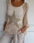 Avalance™| Santhea Crochet Knit Top