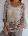 Avalance™| Santhea Crochet Knit Top