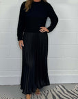 Avalance™| Long Sleeve Jumper + Pleated Bottom Dress