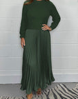 Avalance™| Long Sleeve Jumper + Pleated Bottom Dress