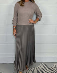 Avalance™| Long Sleeve Jumper + Pleated Bottom Dress