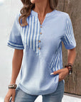 Avalance™| Elegant Striped Blouse