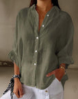 Avalance™| Linen Elegant Blouse