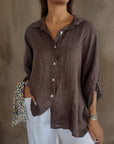 Avalance™| Linen Elegant Blouse