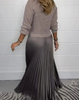 Avalance™| Long Sleeve Jumper + Pleated Bottom Dress