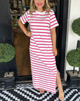 Avalance™| Mona Striped Maxi Dress